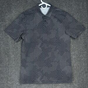 Lululemon Propel Polo Shirt Mens S Gray Camo Golf Outdoor Travel short sleeve